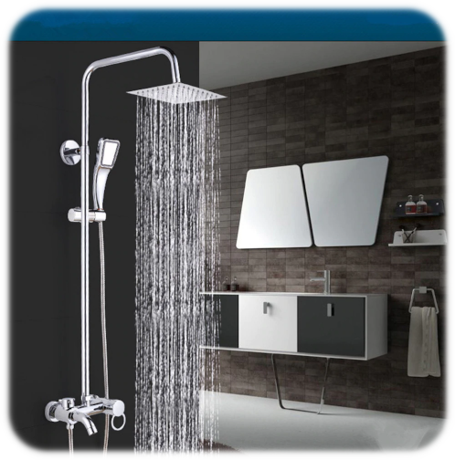 8 Inch Square Shower Head Chrome Plated