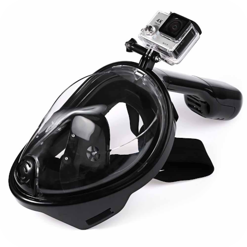 Snorkel With GoPro Attachment Black