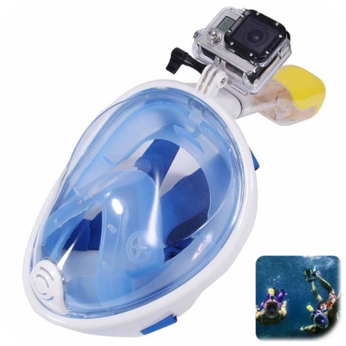 Snorkel Mask Blue with GoPro Attachment