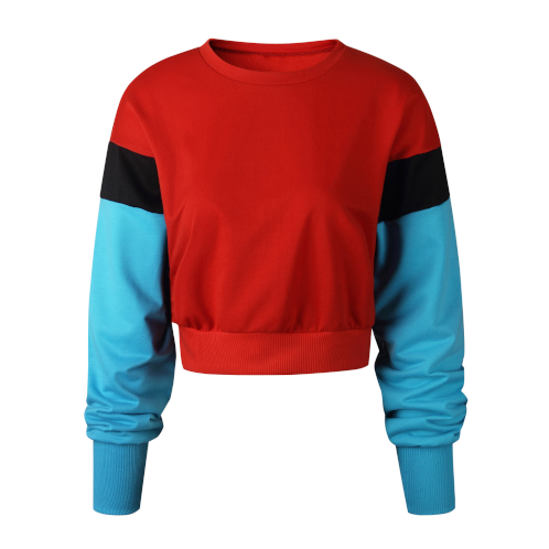 Long Sleeve Loose Sweater Red